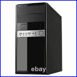 1016 Micro ATX Case, 500W, Front USB2 & Audio, Piano Black