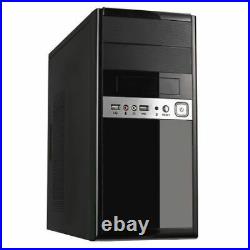1016 Micro ATX Case, 500W, Front USB2 & Audio, Piano Black