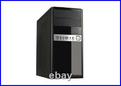 1016 Micro ATX Case 500W Front USB2 & Audio Piano Black