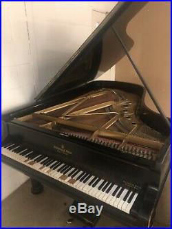 1884 Steinway Model B grand piano for sale with a black case on Victorian Legs