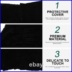 2 PCS Piano Cloth Cover Golden Velvet Case Maintenance Protector