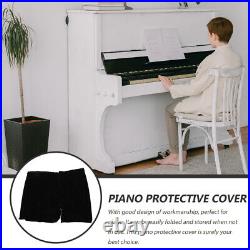 2 PCS Piano Cover Upright Dust Golden Velvet Case Prevention