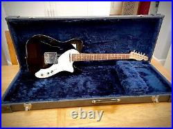2000 Fender Squier Vintage Thinline Telecaster in Piano Black WITH HARD CASE