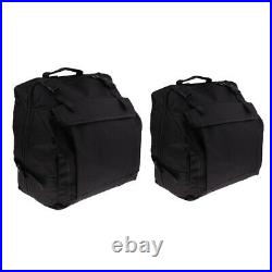 2pcs Soft Thick Padded Bass Piano Accordion Case Gig Bag for Bass Accordion
