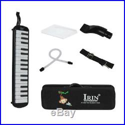 32 Key Piano Style Melodica in Case for Music Lovers Beginners Gift Black