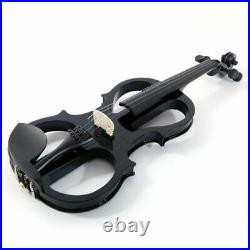 4/4 Electric Silent Violin Piano Lacquer Finishing + Rosin Case Headphone Line