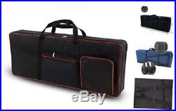 61 Key Keyboard Gig Bag Case, Portable Durable Keyboard Piano Waterproof Black
