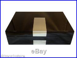 8 Black Piano Gloss Lacquer Large Pillows Watch Display Jewelry Case Storage Box