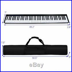 88 Key Digital Piano MIDI Keyboard Pedal Bag Carrying Case Bluetooth USB