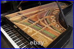 A 1900, Bechstein model E grand piano with a polished, black case and spade legs