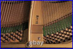 A 1900, Bechstein model E grand piano with a polished, black case and spade legs