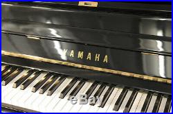 A 1981, Yamaha U1 upright piano with a black case. 3 year warranty