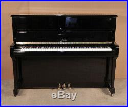 A 2004, Boston UP-118 Upright Piano For Sale with a Black Case. 3 Year Warranty