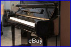 A 2004, Boston UP-118 Upright Piano For Sale with a Black Case. 3 Year Warranty
