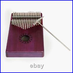 Acacia 17 Key Kalimba Thumb Piano with Black Shakeproof Waterproof Case