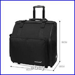 Accordion Bag with Wheels Carry Case Professional Wear Resistant for Adults