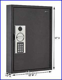 AdirOffice Black Steel 60 Home Auto Key Cabinet Digital Lock Storage Key Case