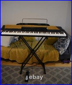 Alesis Recital 88 Key Piano Keyboard Semi Weighted Keys with Sustain Pedal & Case