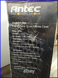 Antec Overture Piano Black Media Case 380 watt ATX 12V Power Suply