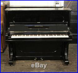 Antique, 1887, Steinway upright piano with a black case. 12 month warranty