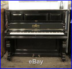 Antique, 1889, Steinway upright piano with a black case. 12 month warranty