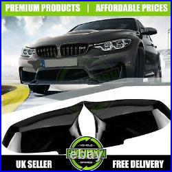 BMW 2 Series F23 Convertible 14-20 PIANO Black Wing Mirror Caps Covers M Style