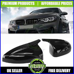 BMW 3 Series F30 Saloon 2012 2018 PIANO Black Wing Mirror Caps Covers M Style