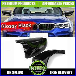 BMW 5 SERIES G30 2017+ Piano Black Wing Mirror Caps Covers M Style
