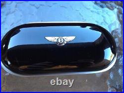 Bentley Continental GT console sunglasses case, Piano Black/Leather Black
