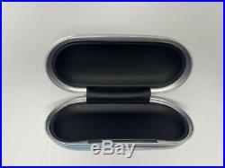 Bentley Veneer Wood Piano Black Sunglass Case Beluga Leather