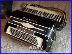 Black Ferrari Piano Accordion LM 41 120 beautiful condition, with locking case