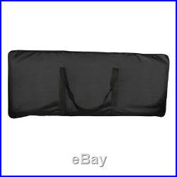 Black Portable 61-Key Keyboard Electric Piano Bag Padded Oxford Carry Case