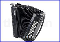 Black Startone Piano Accordion 120 IV Black Cased With Books