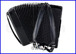 Black Startone Piano Accordion 120 IV Black Cased With Books