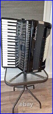 Black Startone Piano Accordion 96 slightly used, but immaculate condition