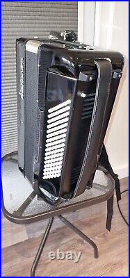 Black Startone Piano Accordion 96 slightly used, but immaculate condition