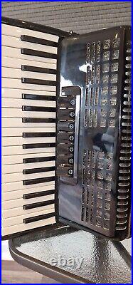 Black Startone Piano Accordion 96 slightly used, but immaculate condition