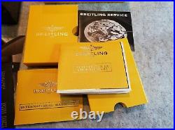 Breitling Premium Bakelite Watch presentation piano finish box case papers