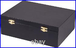 Broadway Gifts Black Baby Grand Piano Music Box with Bench and Black Case