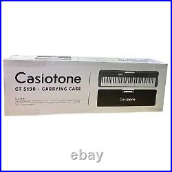 Casiotone Portable Keyboard Piano CT S190 with Carrying Case 61 Key