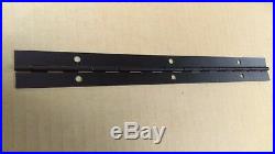 Continuous Piano Hinge 1 1/4 wide X 48 long / Black Anodized (4HARHIN125B)
