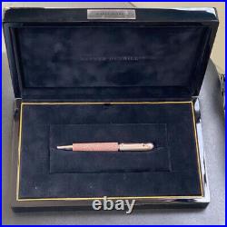 D unhill galusha leather ballpoint pen With piano painted case limited From JP