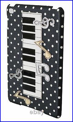 DOLCE & GABBANA Phone Case Cover Black Piano Polka Dot iPad Mini Tablet