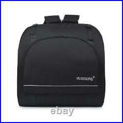 Durable Padded 60 Bass Piano Accordion Gig Bag Carrying Cases Backpack Black