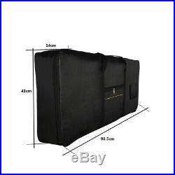 Dustproof Black Carrying Case Carry Bag for 61 Key Keyboard Electronic Piano