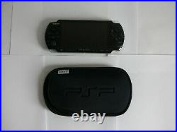 EXCELLENT Sony PSP 3001 Handheld Console System Portable Black With Box + Case