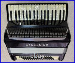 EXCELSIOR Accordion MOD. 580 Black With Case