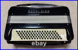 EXCELSIOR Accordion MOD. 580 Black With Case