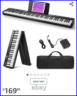 Eastar EP-10 Foldable Semi-Weighted Full Size 88-Key Portable Electric Piano