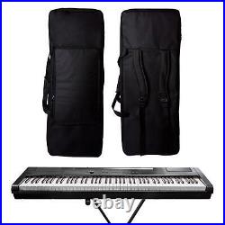 Electronic Piano Case Tour with Pocket with Handle Adjustable Padded 88 Key
